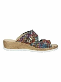Brandneu 😍 Clogs & Pantoletten Cosmos Comfort Pantoletten In Schwarz Multi Günstig Kaufen ⌛ -Angebote Cosmos-Comfort Store cosmos comfort pantoletten in schwarz multi 2