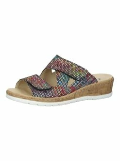 Brandneu 😍 Clogs & Pantoletten Cosmos Comfort Pantoletten In Schwarz Multi Günstig Kaufen ⌛