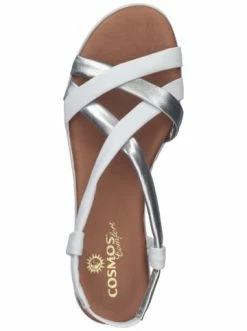Bestes Angebot 😍 Cosmos Comfort 🩴 Sandalen In Weiß/Silber Günstig Kaufen 🤩 -Angebote Cosmos-Comfort Store cosmos comfort sandalen in weiss silber 5